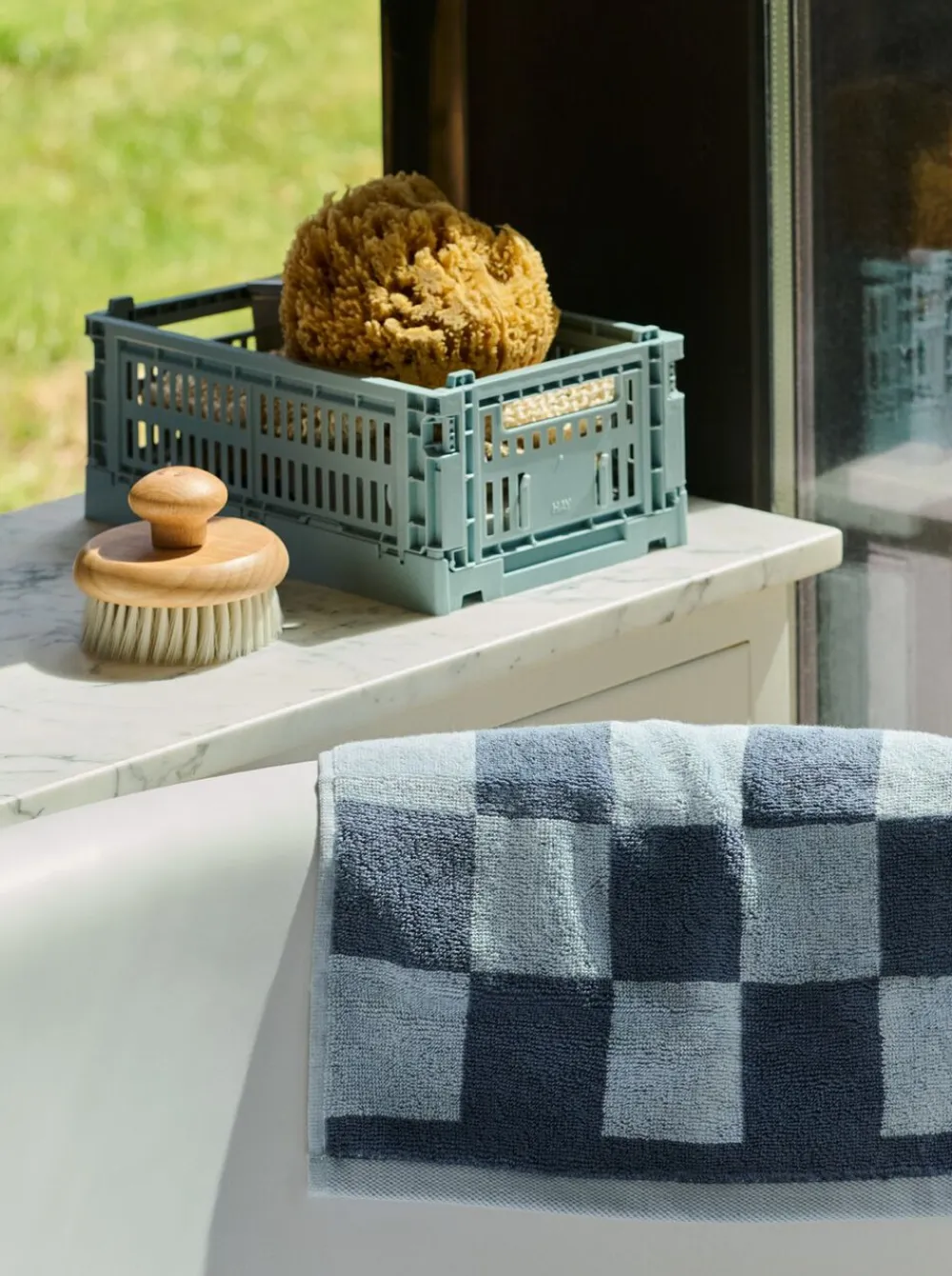 Hay Colour Crate Mini-Set of 2-Dusty blue