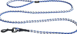 Hay Dogs Leash-Braided-Blue, off-wh