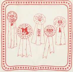 Hay Dogs Scarf Recycled-55 x 55-O