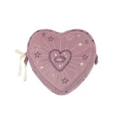 Dame Maanesten Heart Makeup Bag Purple Theatre Magic