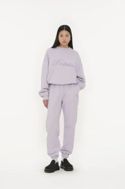 ROTATE Birger Christensen Heavy Sweat Crewneck Orchid petal (purple) Online