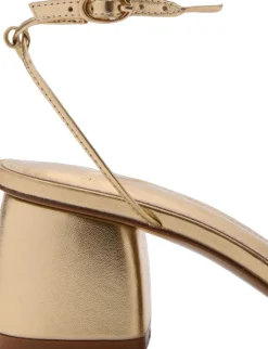 Heeled sandal with crossed straps><noscript><img width=