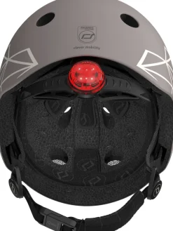 HELMET XXS - BROWN LINES>Scoot & Ride Hot
