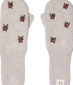 mpKids Helsinki floral mittens Beige melange Outlet