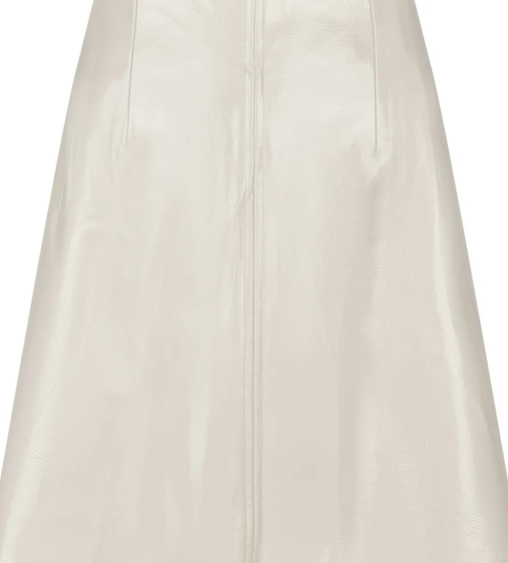 Neo Noir Hemie Patent Skirt Creme Hot