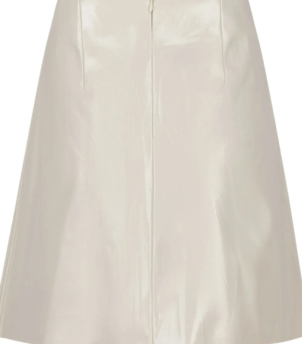 Neo Noir Hemie Patent Skirt Creme Hot