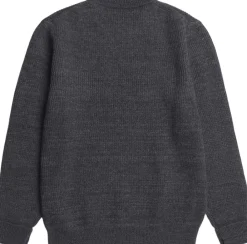 Norse Projects Henning Cotton Wool Rib Sweater Dark grey melange Best