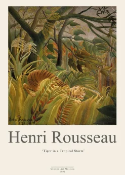 Poster & Frame Henri Rousseau 3 Flerfarvet Hot