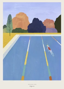 Poster & Frame Henry Rivers - Afternoon swim Flerfarvet Hot