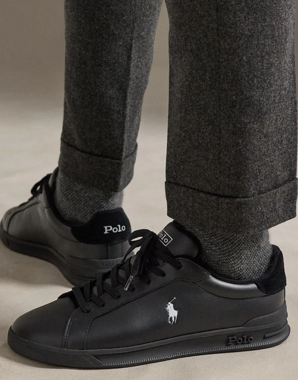 Heritage Court II Leather Sneaker>Polo Ralph Lauren Hot