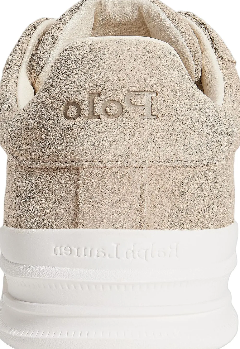 Polo Ralph Lauren Heritage Court II Suede Sneaker Milkshake Best