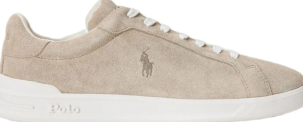 Polo Ralph Lauren Heritage Court II Suede Sneaker Milkshake Best