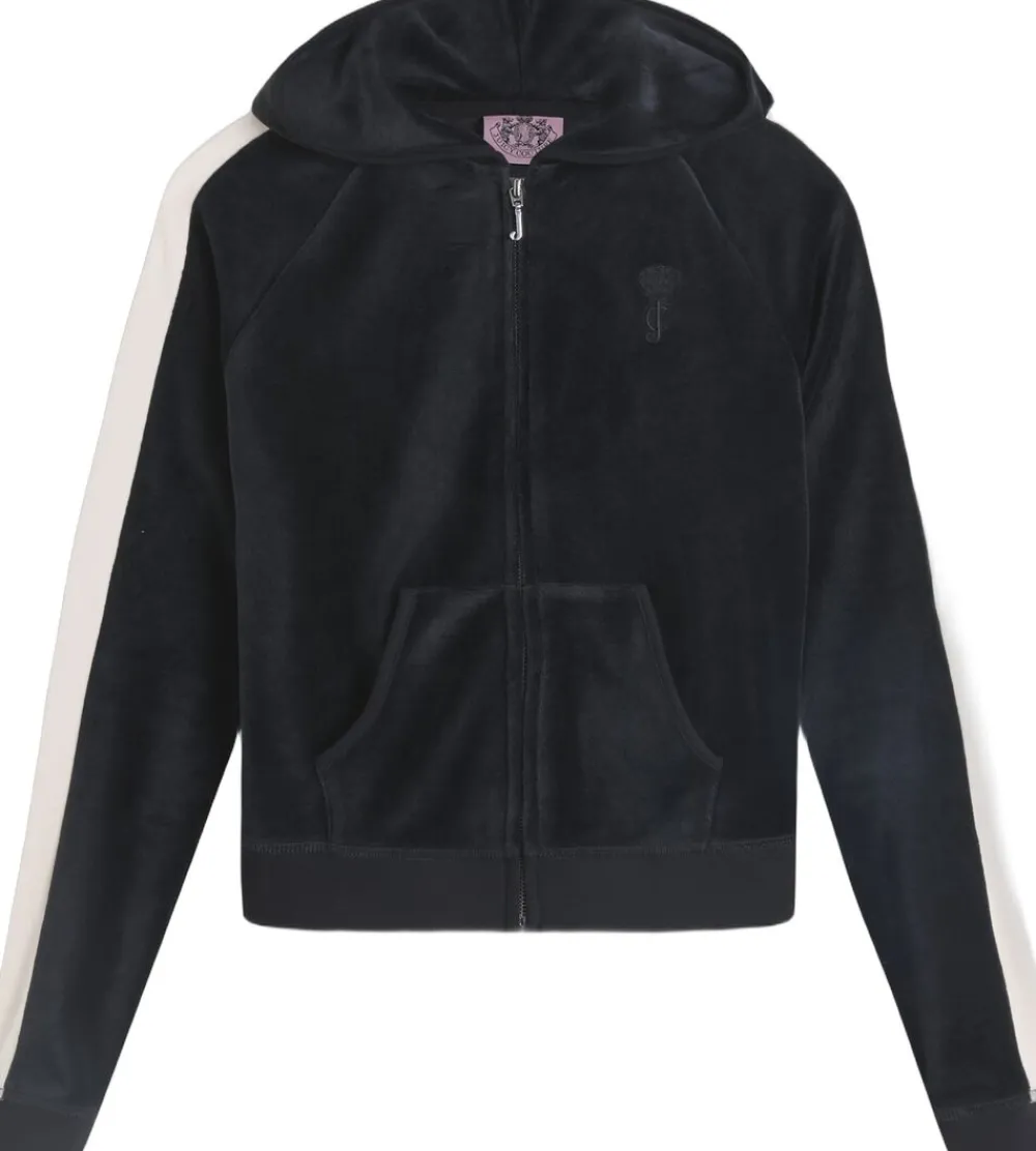 Juicy Couture HERITAGE STRIPE ROBYN HOODIE Black Best