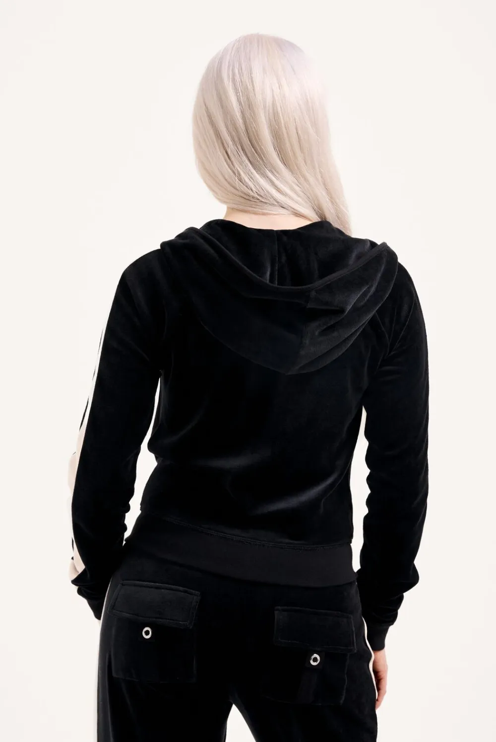 Juicy Couture HERITAGE STRIPE ROBYN HOODIE Black Best