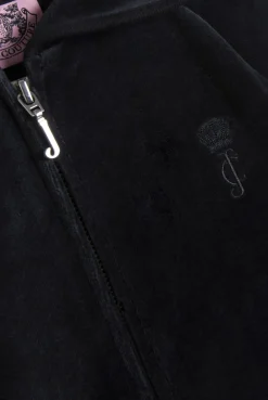 Juicy Couture HERITAGE STRIPE ROBYN HOODIE Black Best