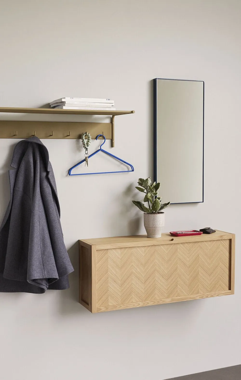 Herringbone Skoskab Large Natur>Hübsch