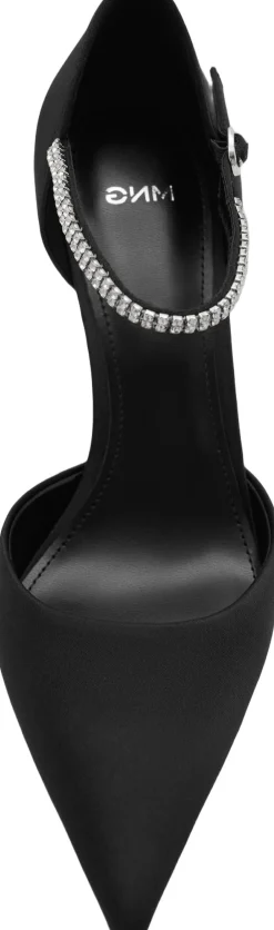High heel shoe with rhinestone stra>MANGO Discount