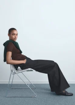 High-waisted wide-leg jeans><noscript><img width=