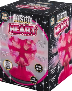 HJERTE DISCOKUGLEmLYS 20c>Lamper og disco lys Sale