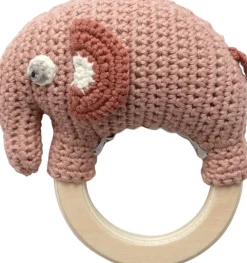 Sebra Hæklet rangle på træring, Fanto, blossom pink Online