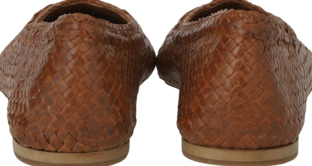 Dame ANGULUS Håndflettet ballerina med spids snu