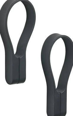 Zone Håndklædestrop Loop magnet 2 stk. Black Sale