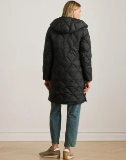 Hooded Diamond-Quilted Down Coat>Lauren Ralph Lauren Hot
