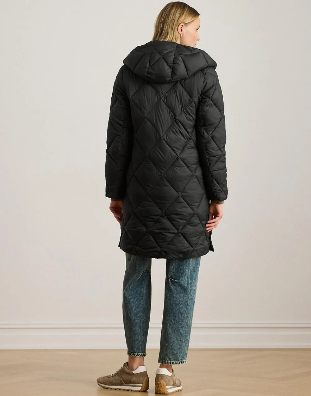 Hooded Diamond-Quilted Down Coat>Lauren Ralph Lauren Hot