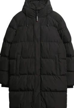Superdry HOODED SPORTS PUFFER MID JKT Black Best