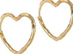 ENAMEL Copenhagen Hoops, Organic Heart Medium 925s/gp/m Outlet