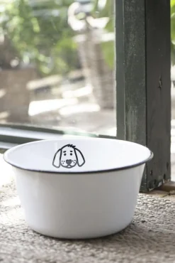 Hundeskål stor emalje>Ib Laursen Hot