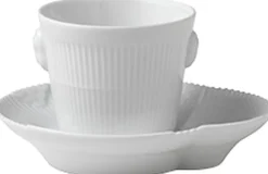 Royal Copenhagen Hvid Elements 10 cl. espressokop med underkop Discount