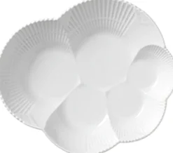 Royal Copenhagen Hvid Elements 19 cm. fad