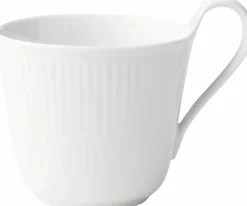 Hvid Riflet 33 cl. højhankskop>Royal Copenhagen New