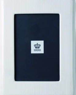 Hvid Riflet billedramme 21 cm>Royal Copenhagen Online
