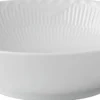 Royal Copenhagen Hvid Riflet Halvblonde 1,1 l. skål Clearance
