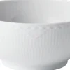 HVID RIFLET HALVBLONDE SKÅL 18 CM>Royal Copenhagen Discount