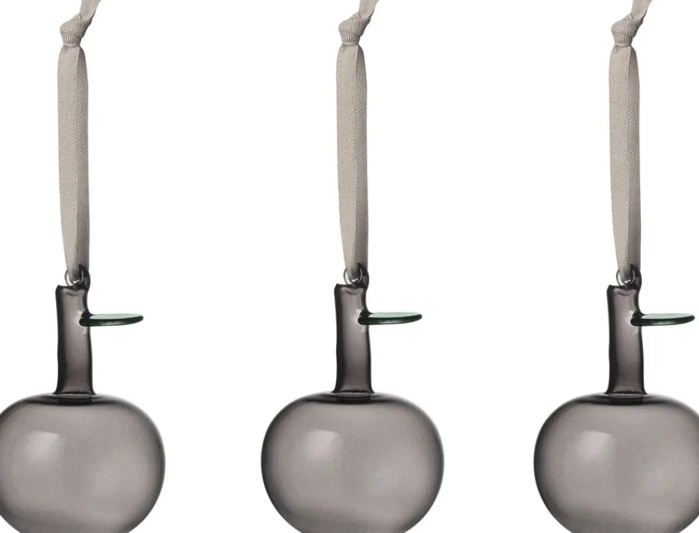 Iittala glasæbler 3-pak grå