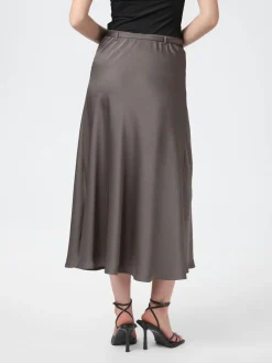 Neo Noir Innell Heavy Sateen Skirt Warm grey New