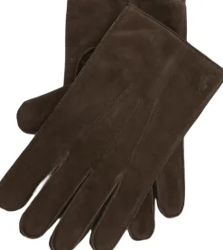 Polo Ralph Lauren Insulated Suede Gloves Dark brown Online