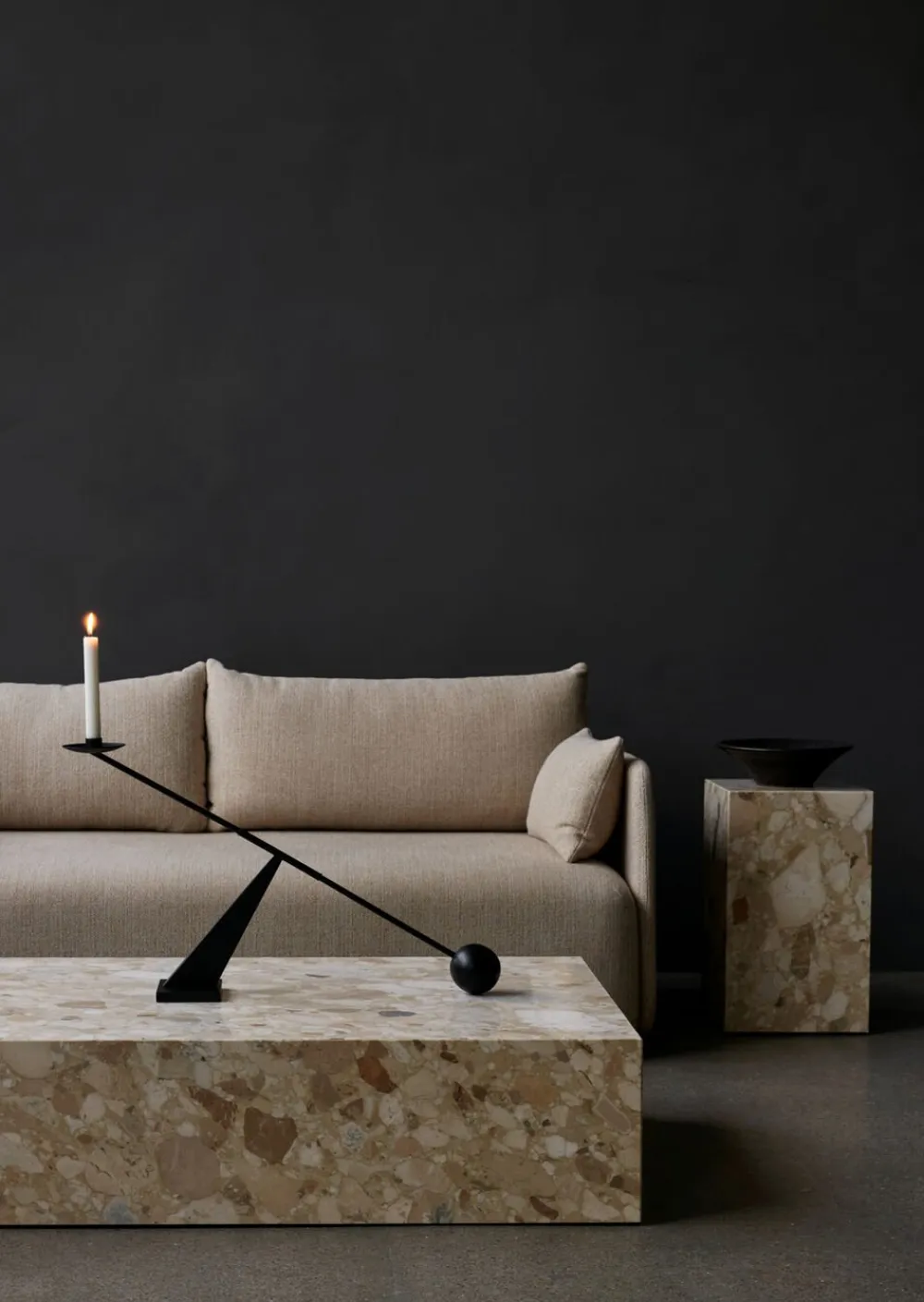 Interconnect Candle Holder, W70, Bl>Audo Copenhagen