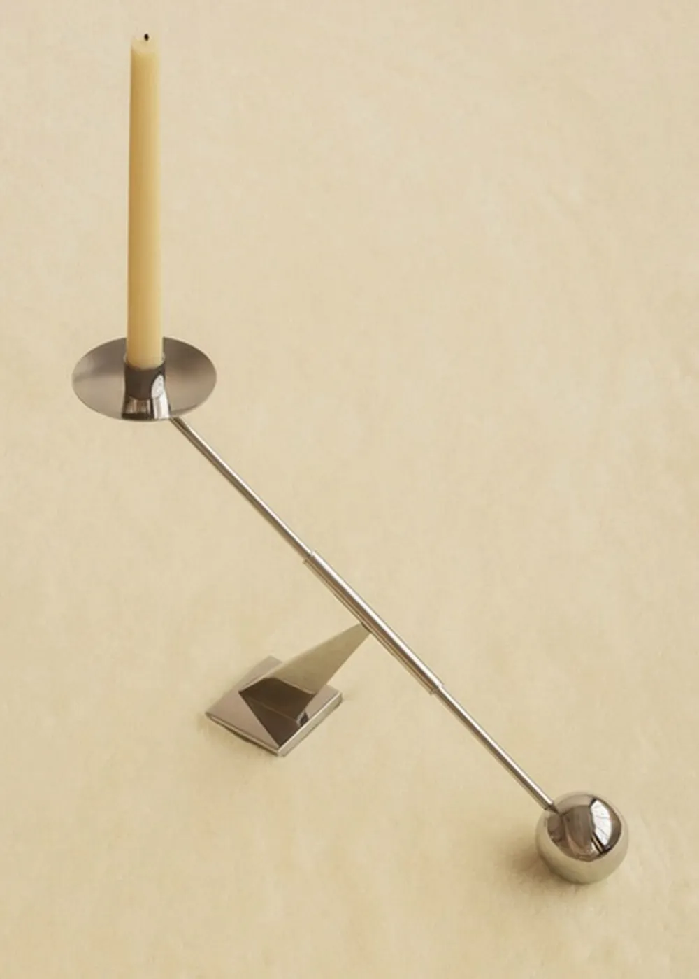 Audo Copenhagen Interconnect Candle Holder, W42,5, Stainless Steel