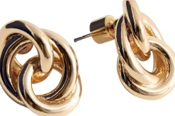 Intertwined hoop earrings>MANGO Clearance