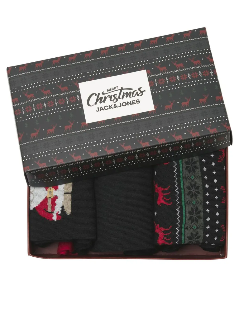 JACXMAS REINDEER SOCKS GIFTBOX JNR>Jack & Jones Online
