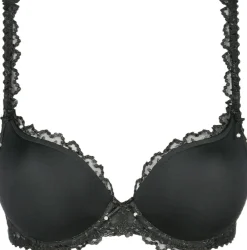 Marie Jo Jane hjerteformet bh med vattering Sort Outlet