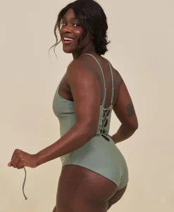 Dame Cartel Copenhagen Java sculpt korset badedragt -