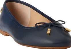 Dame Lauren Ralph Lauren Jayna Nappa Leather Flat