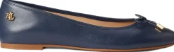 Dame Lauren Ralph Lauren Jayna Nappa Leather Flat