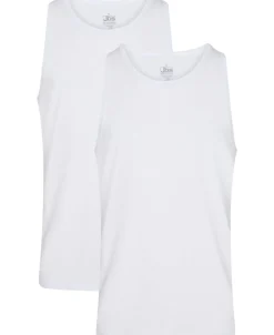 JBS 2-pack singlet bamboo Hvid Hot