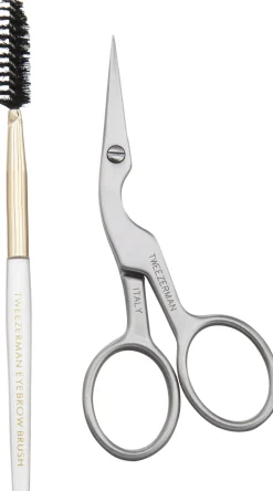 Tweezerman Øjenbrynssaks m. kam